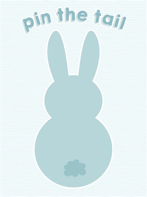 Pin The Tail On The Bunny Free Printable